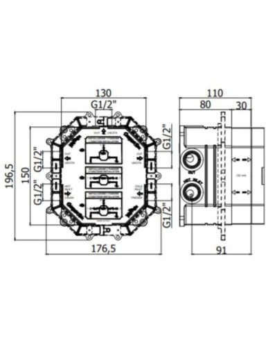Скрытая часть Paffoni Compact Box CPBOX001