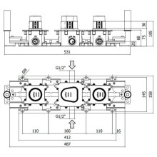 Скрытый термостат Paffoni Modular Box MDBOX001