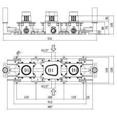Скрытый термостат Paffoni Modular Box MDBOX001