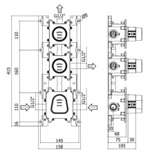 Скрытый термостат Paffoni Modular Box MDBOX018
