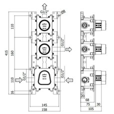 Скрытый термостат Paffoni Modular Box MDBOX018