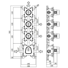Скрытый термостат Paffoni Modular Box MDBOX019