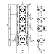Скрытый термостат Paffoni Modular Box MDBOX019
