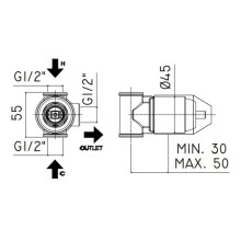 Скрытая часть Paffoni INC01035CR