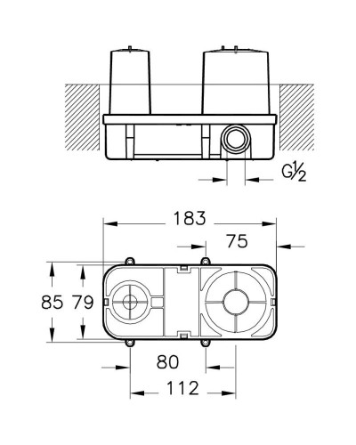 Скрытая часть VitrA Pure A42230