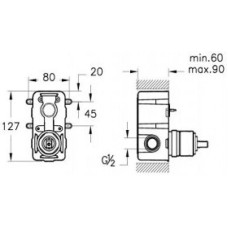 Скрытая часть VitrA Nest A41949