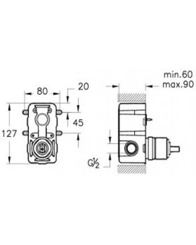 Скрытая часть VitrA Nest A41949