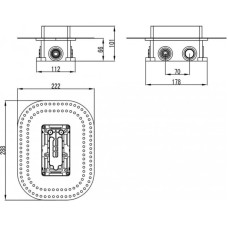 Скрытый монтажный ящик Ravak R-box multi RB 071.50