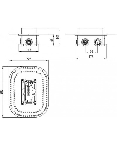 Скрытый монтажный ящик Ravak R-box multi RB 071.50