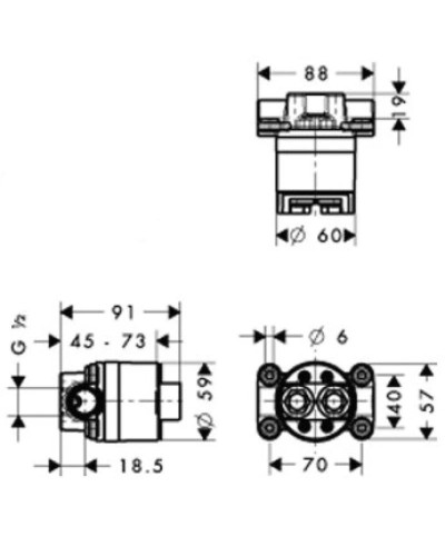 Скрытая часть Axor Starck 10902180