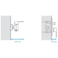 Скрытая часть Ravak R-Box X070052