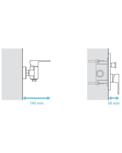 Скрытая часть Ravak R-Box X070052
