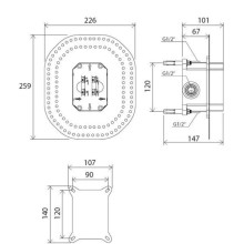 Скрытая часть Ravak R-Box X070052