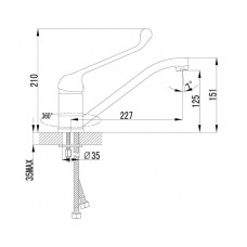 Смеситель для кухни Lemark Project LM4604C Хром