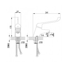 Смеситель для раковины Lemark Project LM4606C Хром