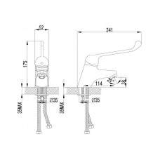 Смеситель для раковины Lemark Project LM4606C Хром