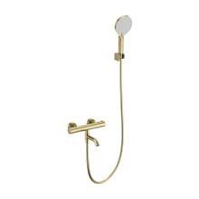 Смеситель для ванны с душем и термостатом WONZON & WOGHAND, Брашированное золото (WW-B2065-A1-BG)