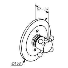 Центральный термостат Kludi Adlon 517190520