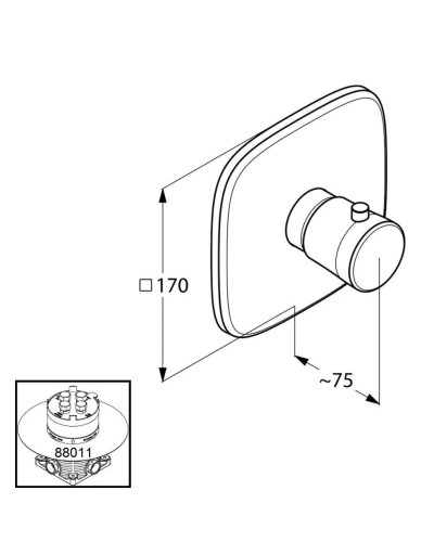 Центральный термостат Kludi Ambienta 537290575