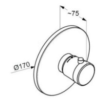 Центральный термостат Kludi Balance White 527299175