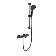 Смеситель для ванны с душем и термостатом WONZON & WOGHAND, Черный матовый (WW-C2011-A-MB)