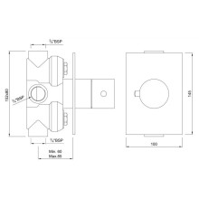 Центральный термостат Jaquar Florentine FLR-CHR-5679
