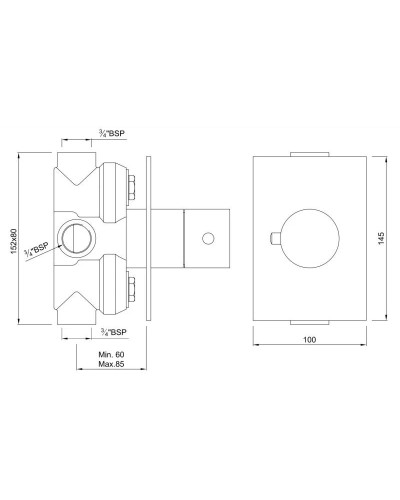 Центральный термостат Jaquar Florentine FLR-CHR-5679