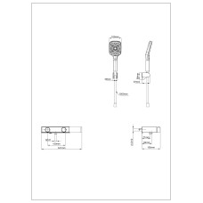 Смеситель для ванны с душем и термостатом WONZON & WOGHAND, Брашированное золото (WW-B2551-BG)