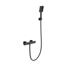 Смеситель для душа с термостатом WONZON & WOGHAND, Черный матовый (WW-B2026-A-MB)