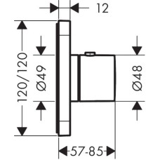 Центральный термостат Axor Citterio E 36702000
