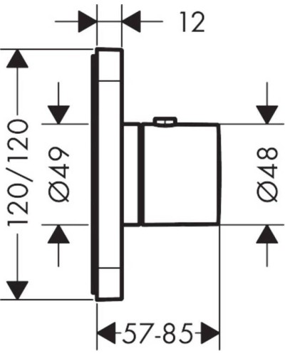 Центральный термостат Axor Citterio E 36702000