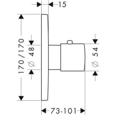 Центральный термостат Axor Citterio M 34715000