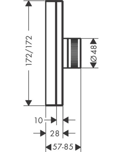 Центральный термостат Axor Edge 46741000