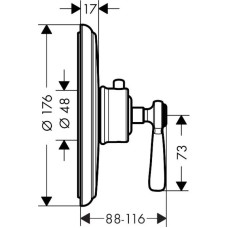 Центральный термостат Axor Montreux 16824000