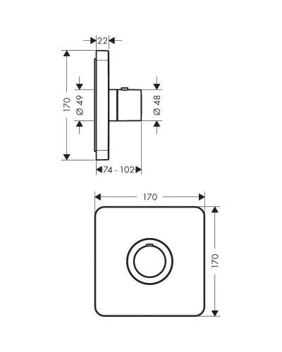 Центральный термостат Axor ShowerSelect 36711000