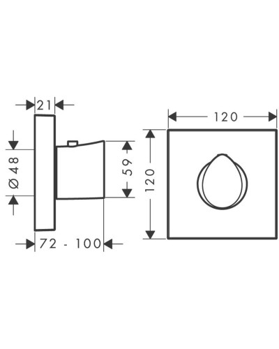 Центральный термостат Axor Starck Organic 12712000