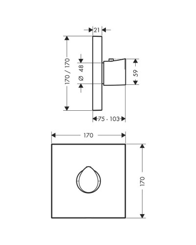 Центральный термостат Axor Starck Organic 12711000
