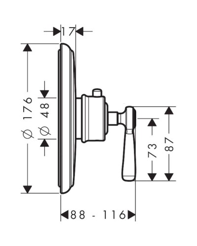 Центральный термостат Axor Montreux 16823820