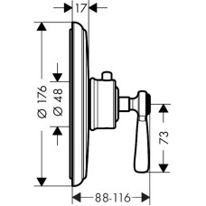 Центральный термостат Axor Montreux 16824820