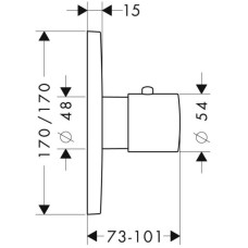 Центральный термостат Axor Citterio M 34716000
