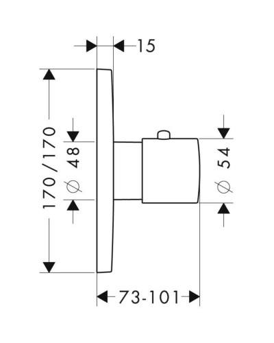 Центральный термостат Axor Citterio M 34716000