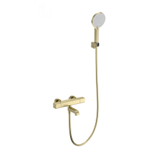 Смеситель для ванны с душем и термостатом WONZON & WOGHAND, Темный графит (WW-B2016-A1-BG)