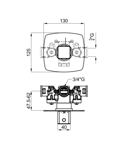 Центральный термостат Noken Lounge N196599513