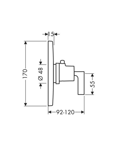 Центральный термостат Axor Citterio 39711000