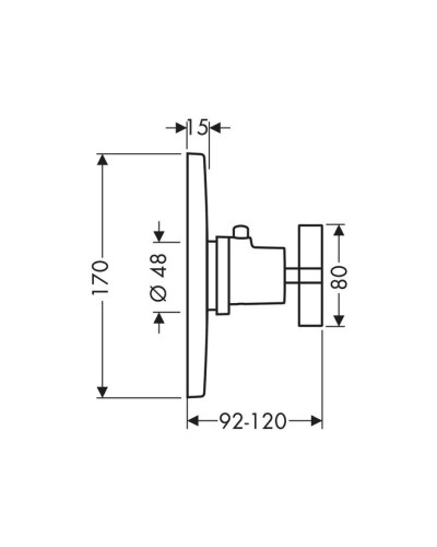 Центральный термостат Highflow Axor Citterio 39716000