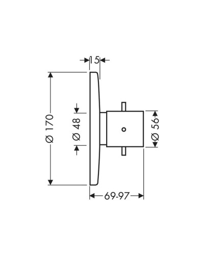 Центральный термостат Highflow Axor Starck 10715000