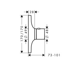 Центральный термостат Highflow Axor Massaud 18741000