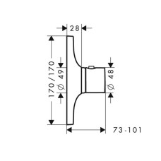 Центральный термостат Highflow Axor Massaud 18741000