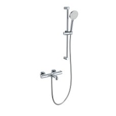 Смеситель для ванны с душевым гарнитуром и термостатом WONZON & WOGHAND, Хром (WW-C2006-A-CR)