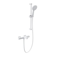 Смеситель для ванны с душевым гарнитуром и термостатом WONZON & WOGHAND, Белый матовый (WW-C2021-A-MW)